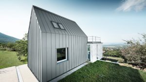 Алюминиевая кровля Система PREFALZ 08 Серый цинк P.10 Prefa