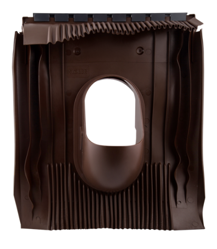 Проходная черепица универсальная, DN 125, коричневый, KLOBER